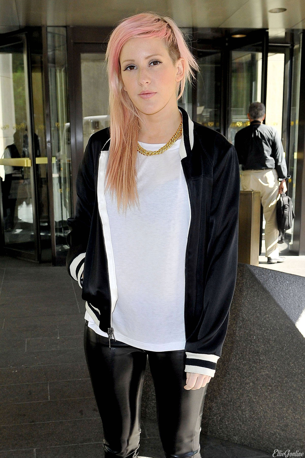 Ellie Goulding outside Sirius Studios