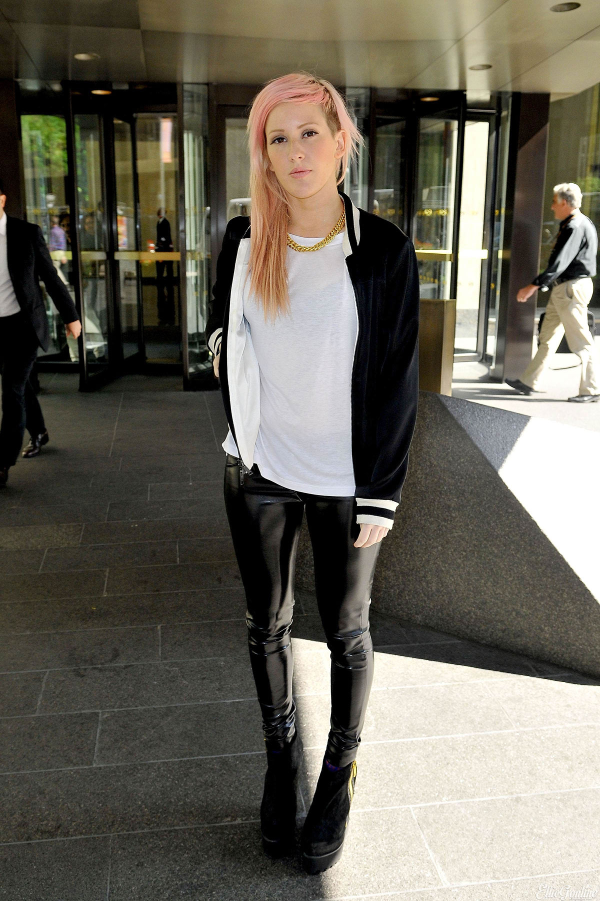 Ellie Goulding outside Sirius Studios