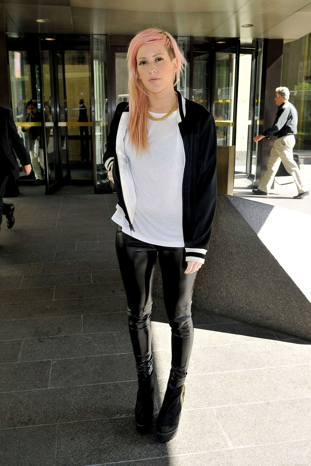 Ellie Goulding outside Sirius Studios