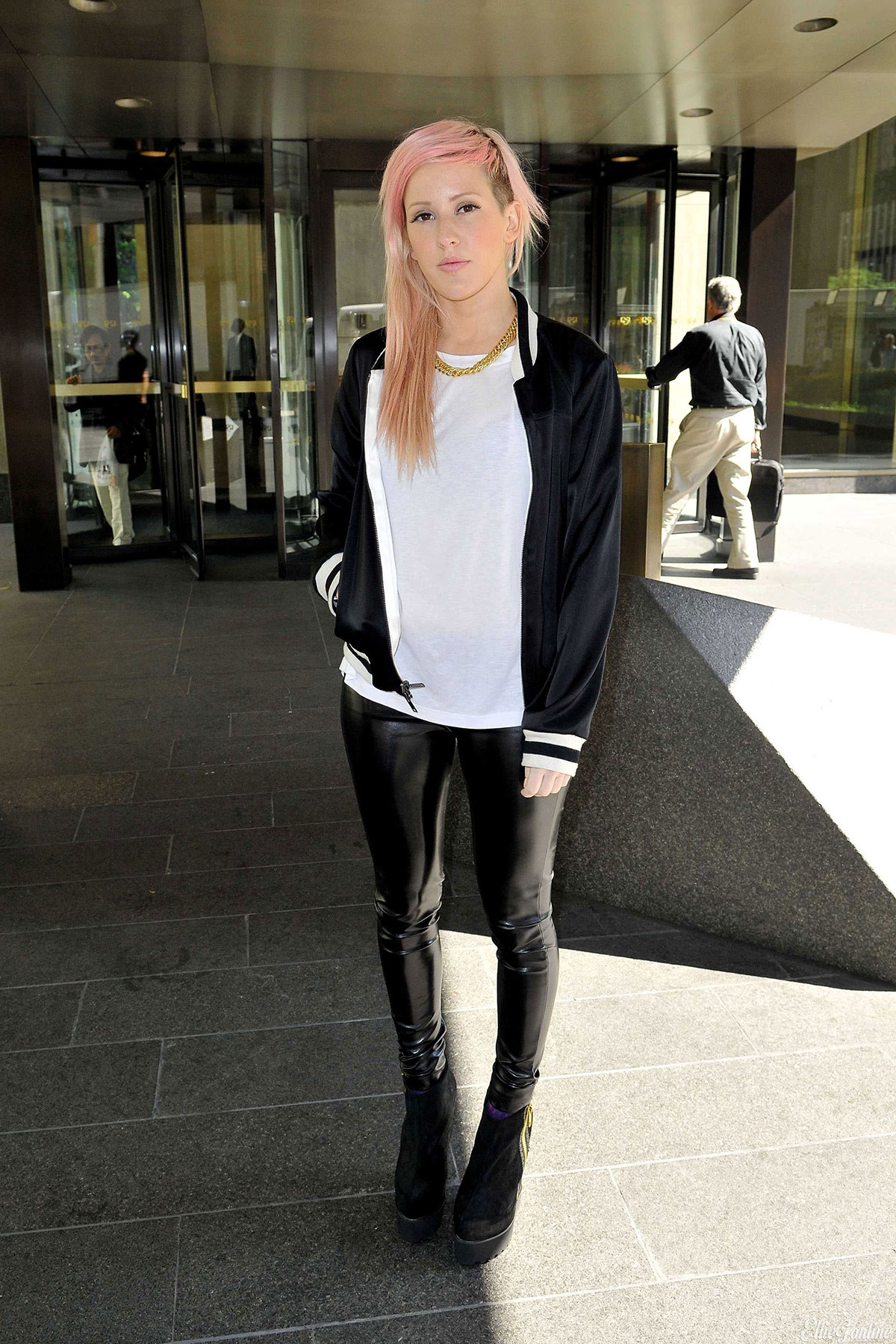 Ellie Goulding outside Sirius Studios