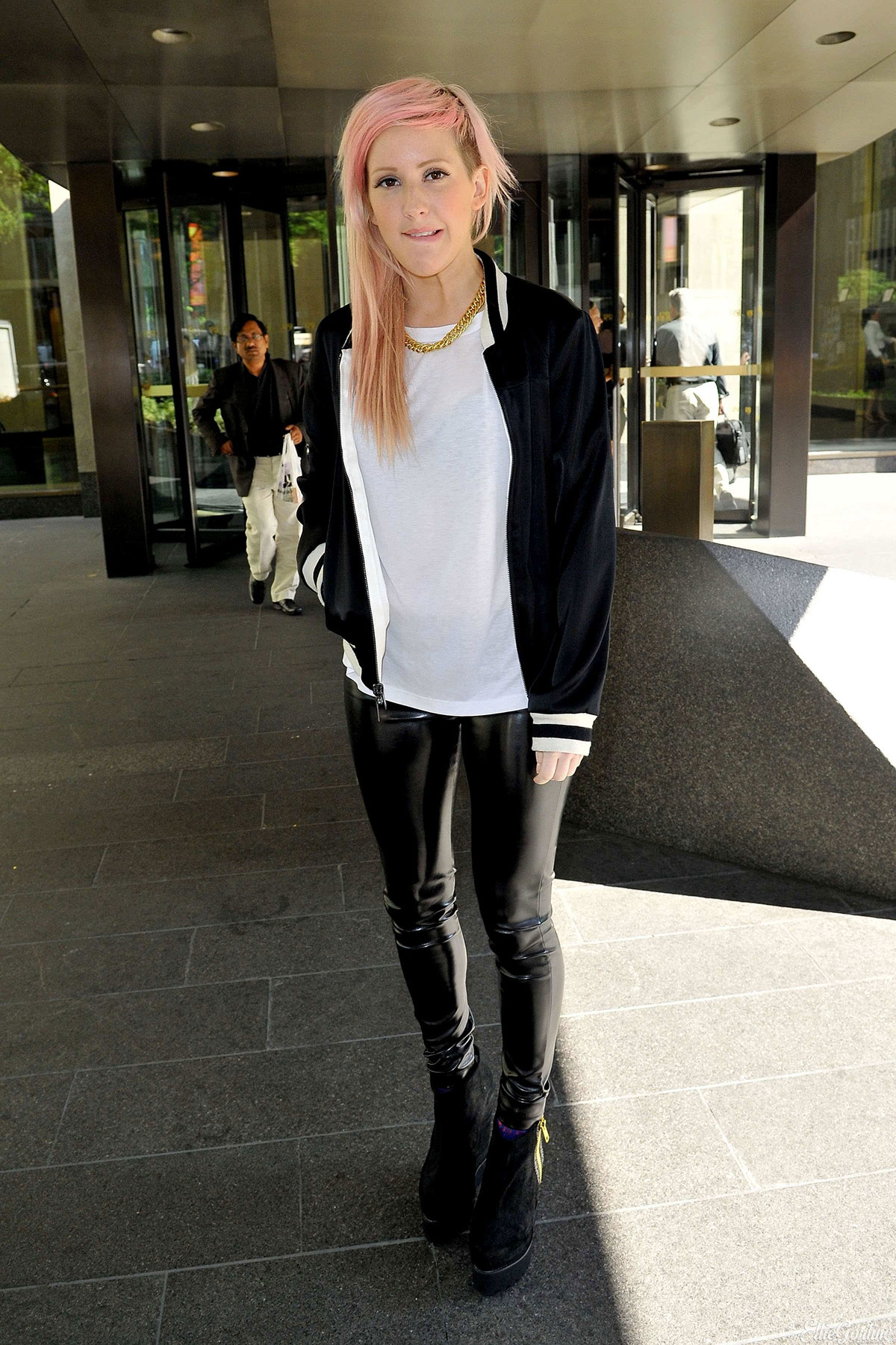 Ellie Goulding outside Sirius Studios