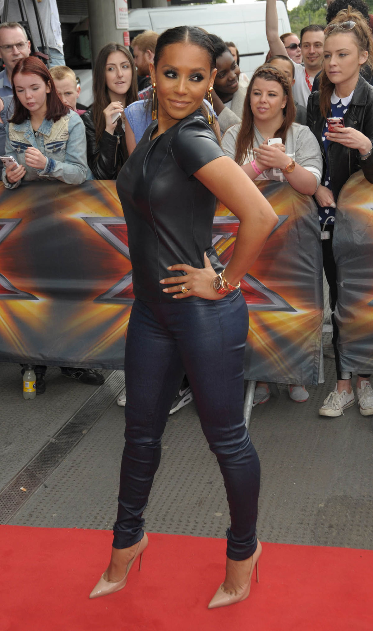 Melanie Brown at The X Factor auditions