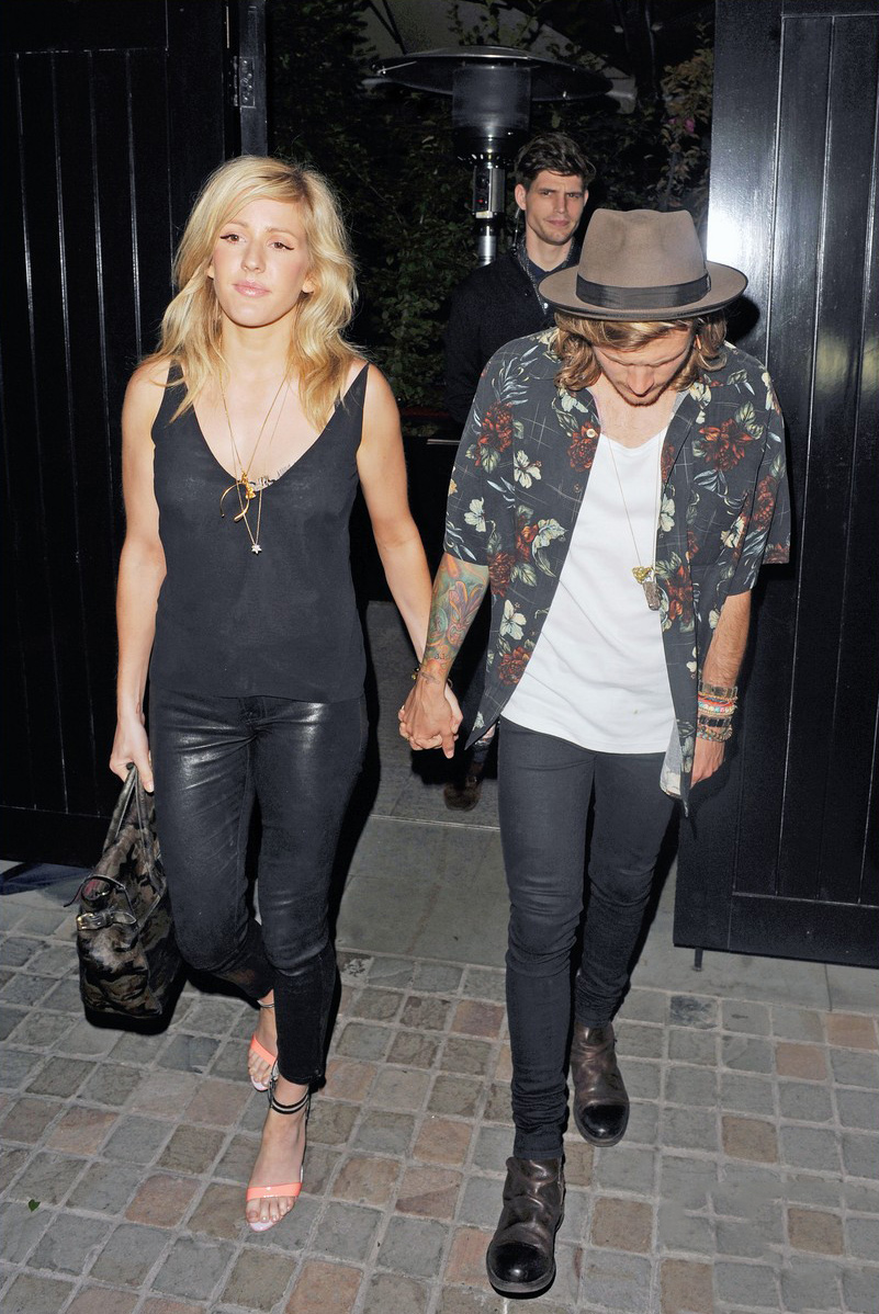 Ellie Goulding was spotted at the Chiltern Firehouse in London