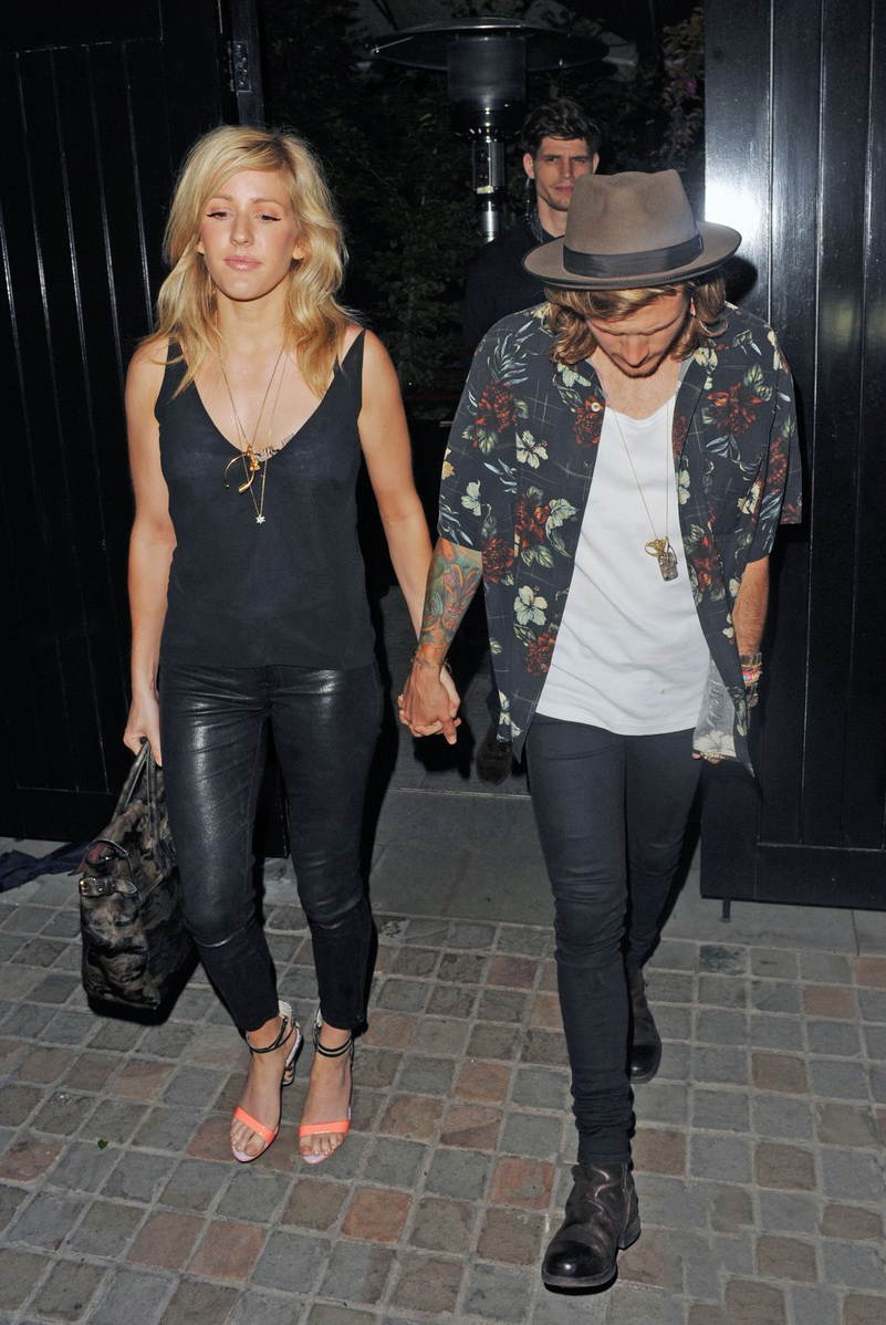 Ellie Goulding was spotted at the Chiltern Firehouse in London