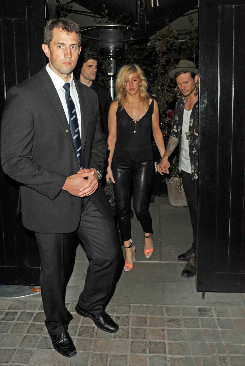 Ellie Goulding was spotted at the Chiltern Firehouse in London