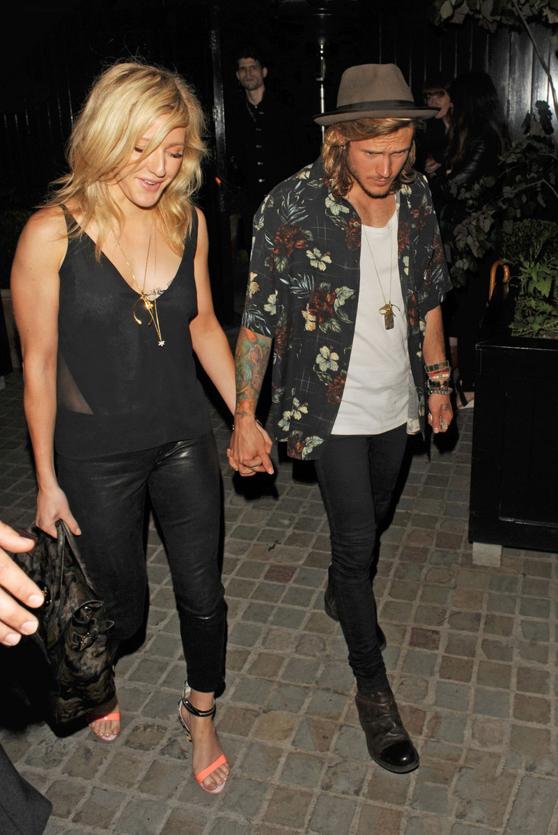 Ellie Goulding was spotted at the Chiltern Firehouse in London