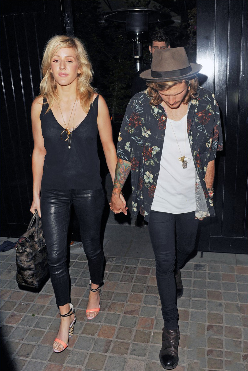 Ellie Goulding was spotted at the Chiltern Firehouse in London