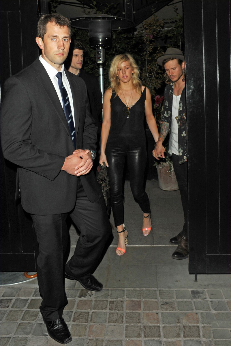 Ellie Goulding was spotted at the Chiltern Firehouse in London