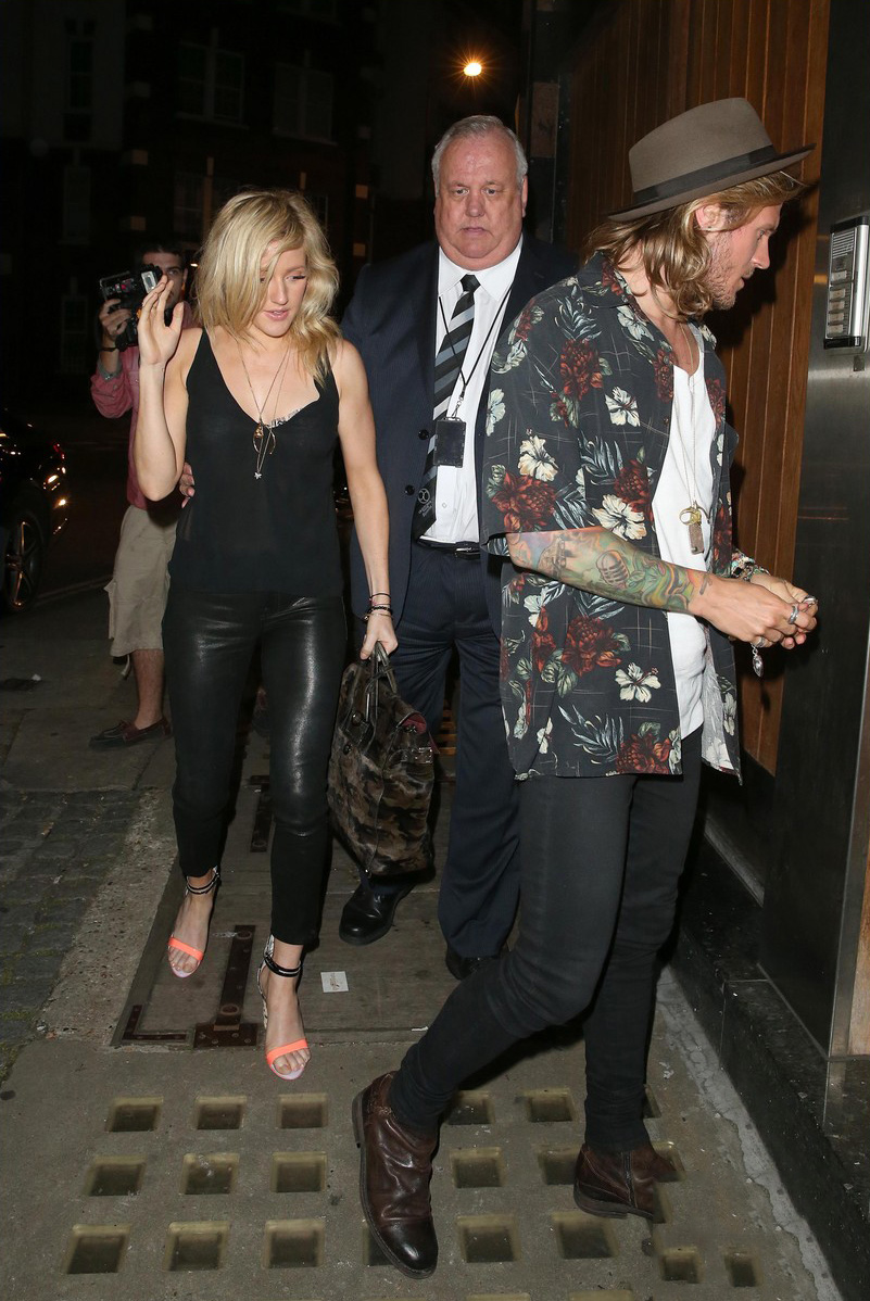 Ellie Goulding was spotted at the Chiltern Firehouse in London