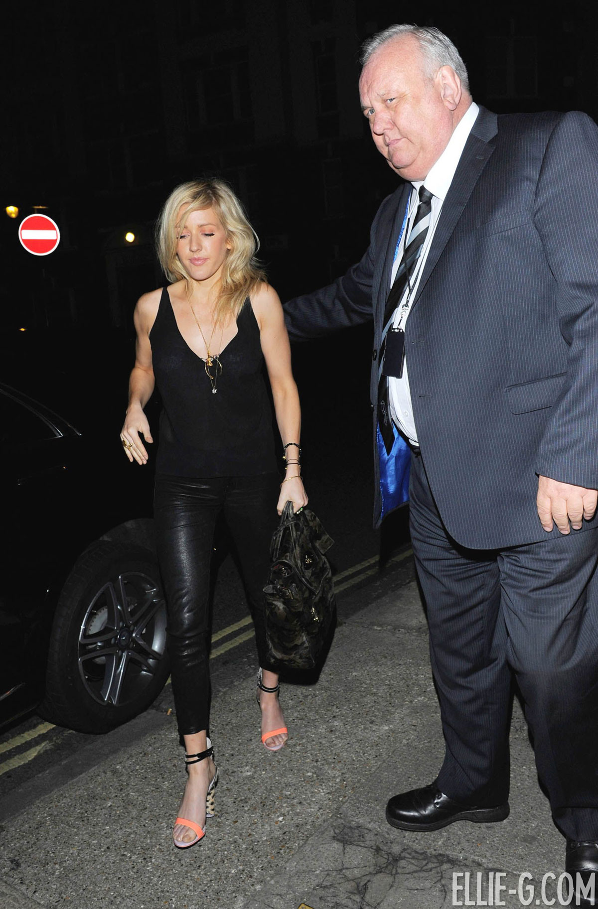 Ellie Goulding was spotted at the Chiltern Firehouse in London