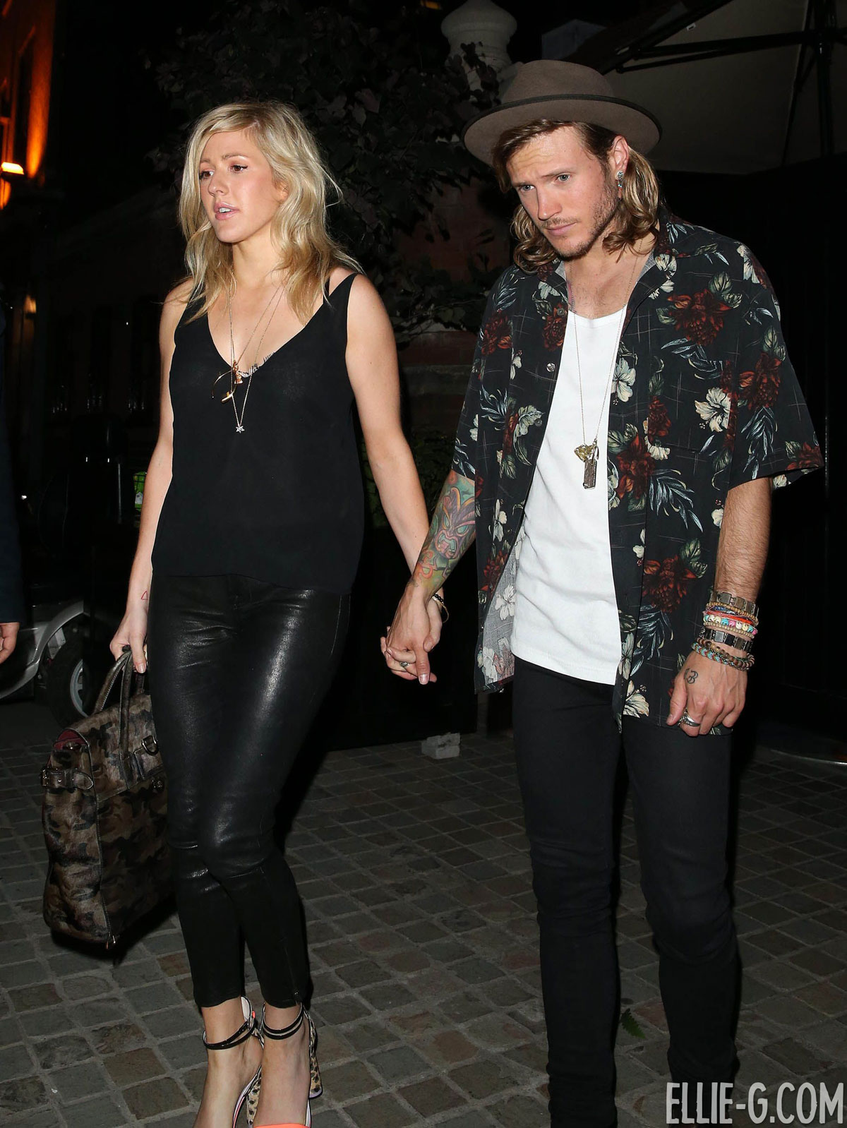 Ellie Goulding was spotted at the Chiltern Firehouse in London