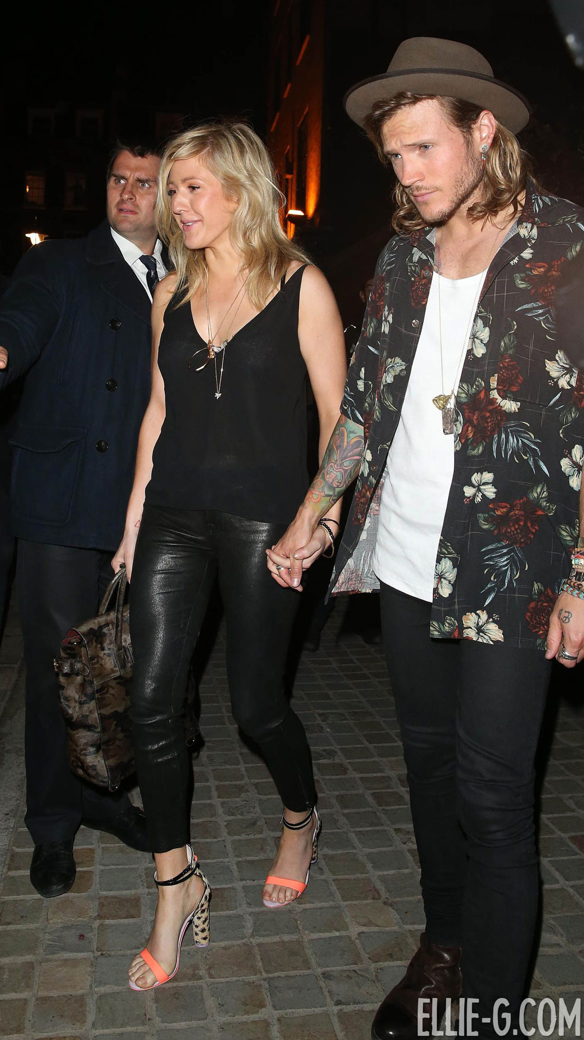 Ellie Goulding was spotted at the Chiltern Firehouse in London