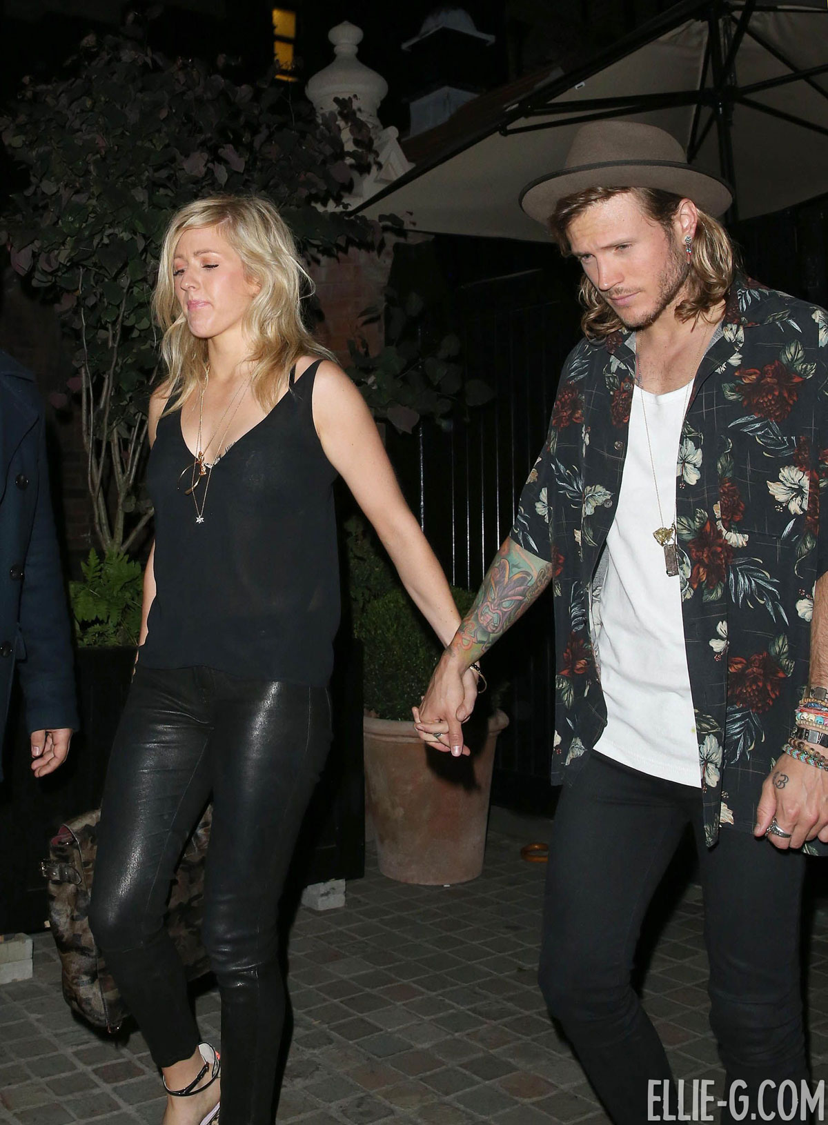 Ellie Goulding was spotted at the Chiltern Firehouse in London