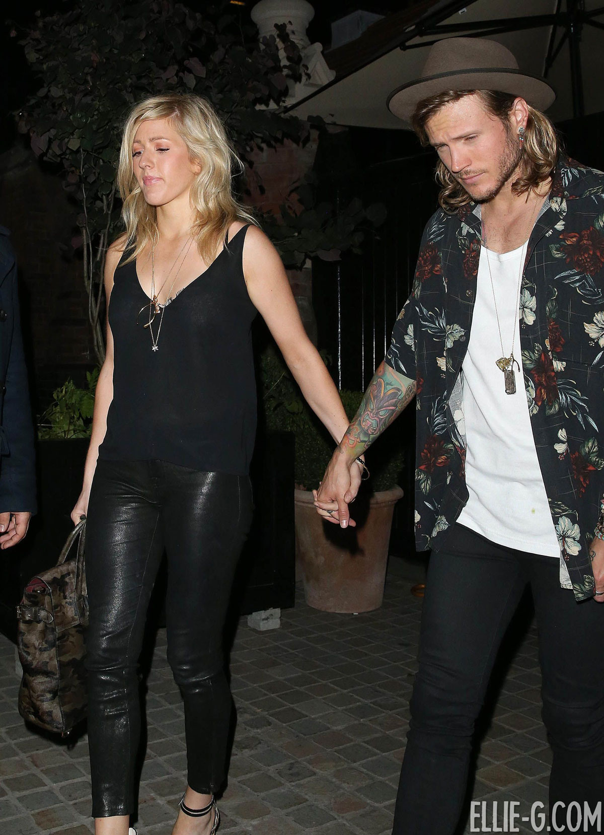 Ellie Goulding was spotted at the Chiltern Firehouse in London