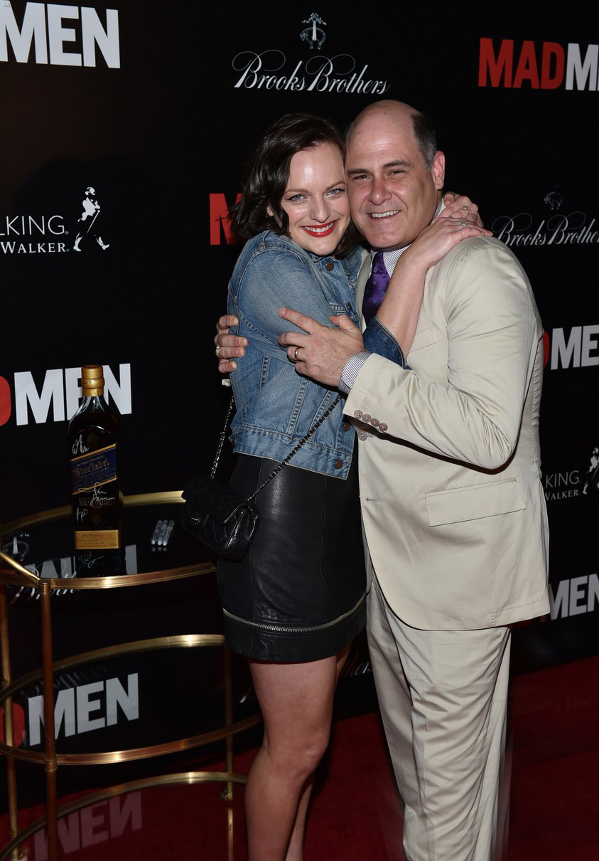 Elisabeth Moss stepping out for the Mad Men Cast and Crew Wrap Party