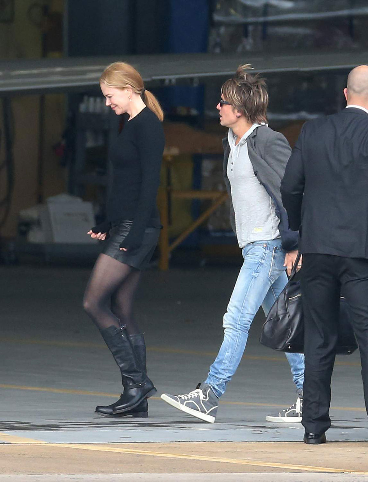 Nicole Kidman arrive into Melbourne