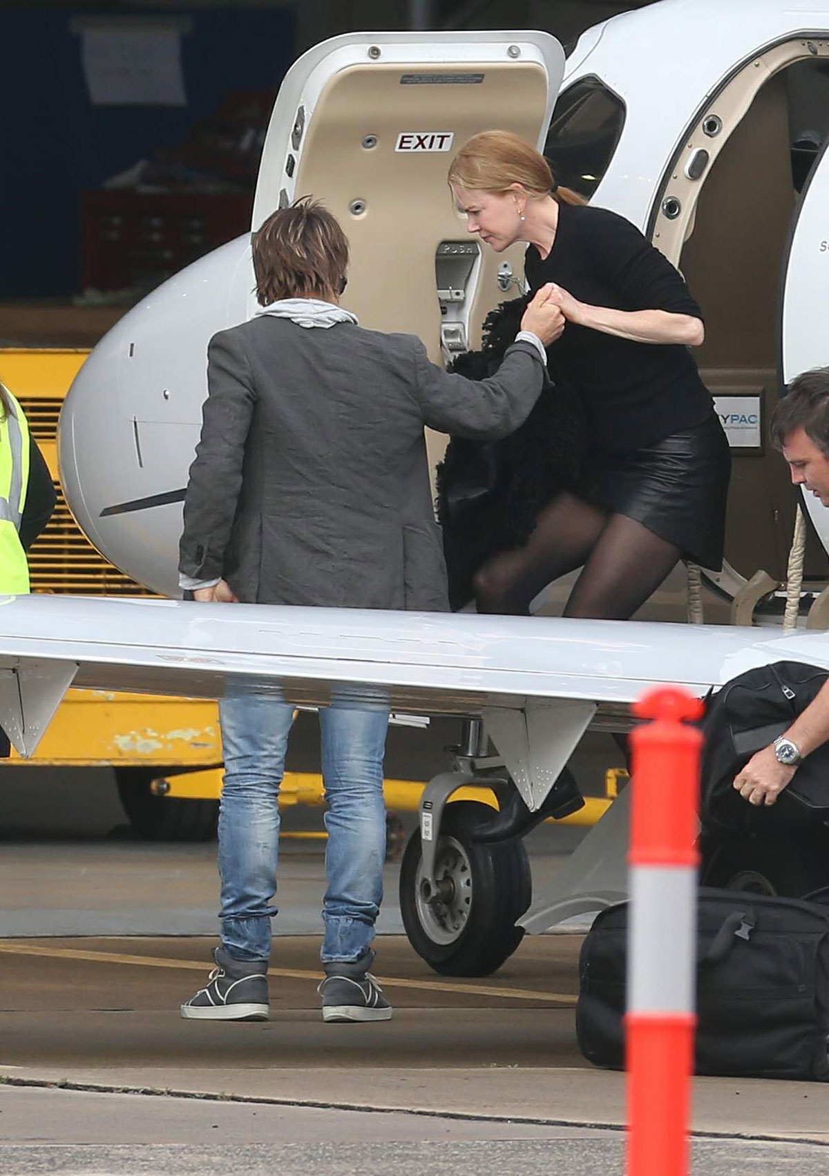 Nicole Kidman arrive into Melbourne