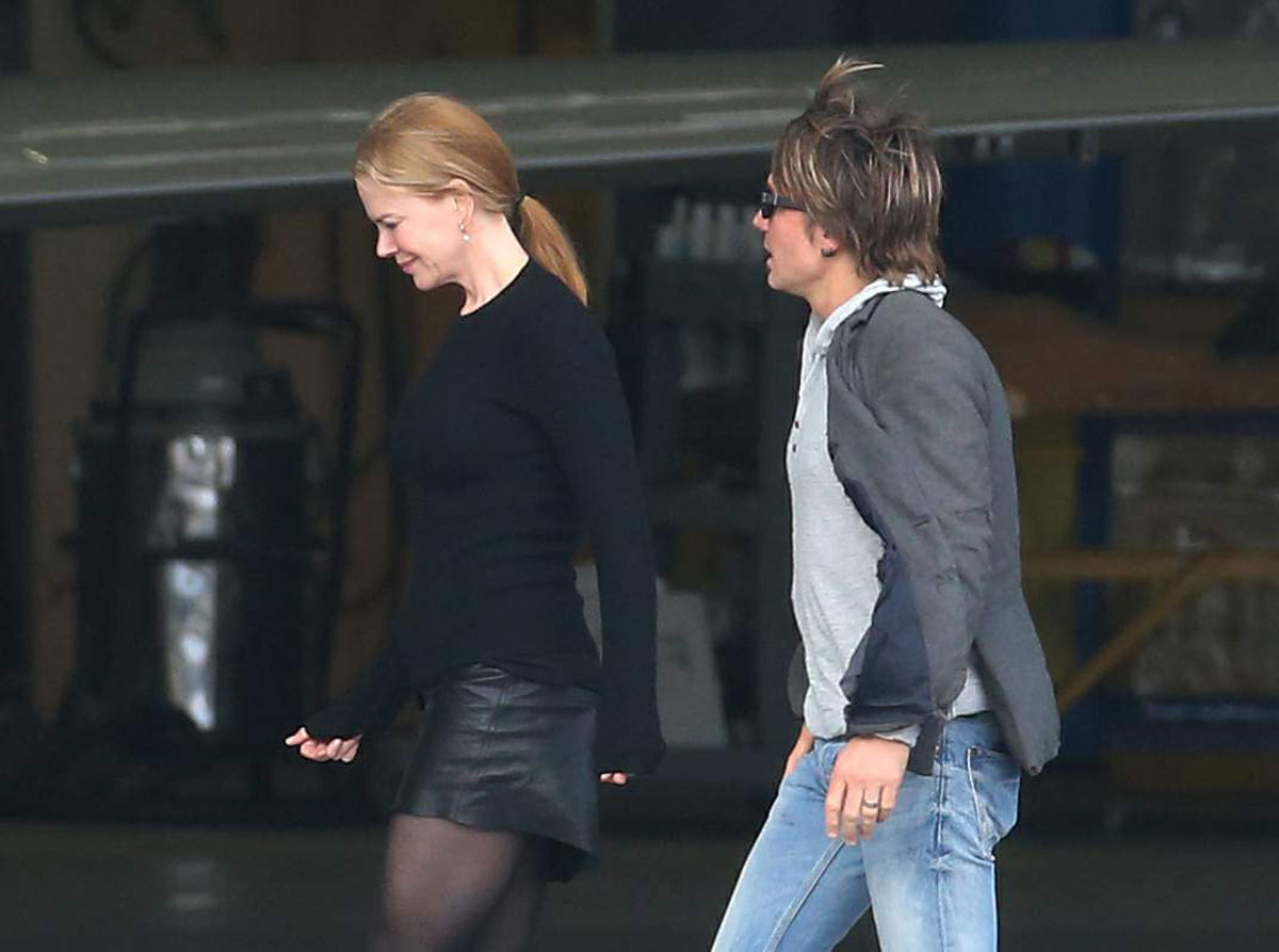 Nicole Kidman arrive into Melbourne