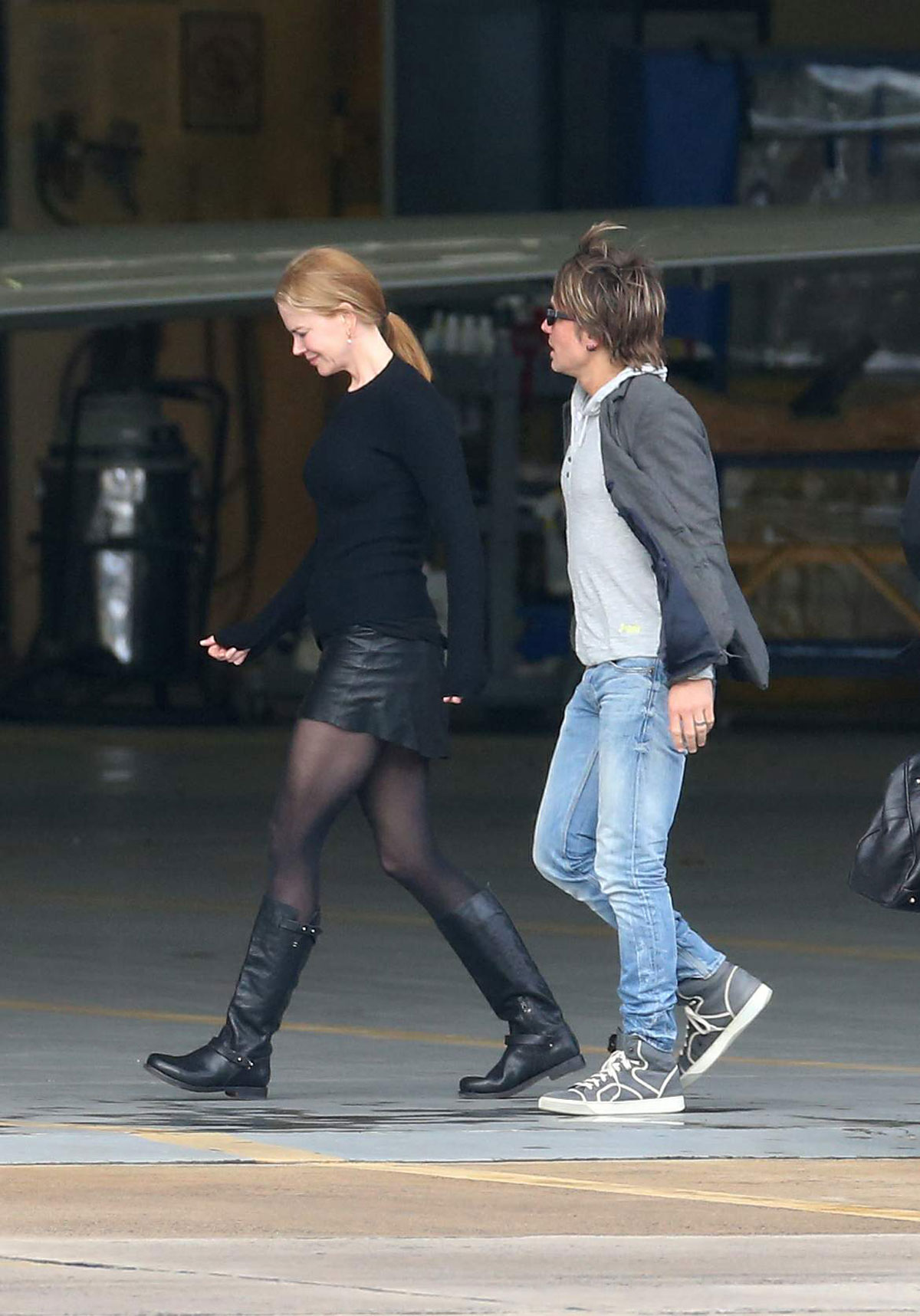 Nicole Kidman arrive into Melbourne