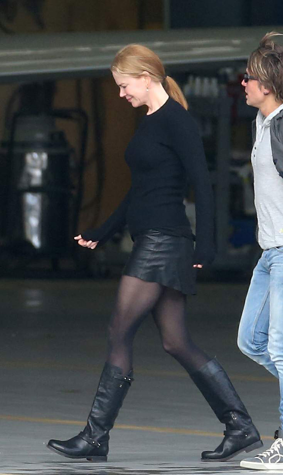 Nicole Kidman arrive into Melbourne