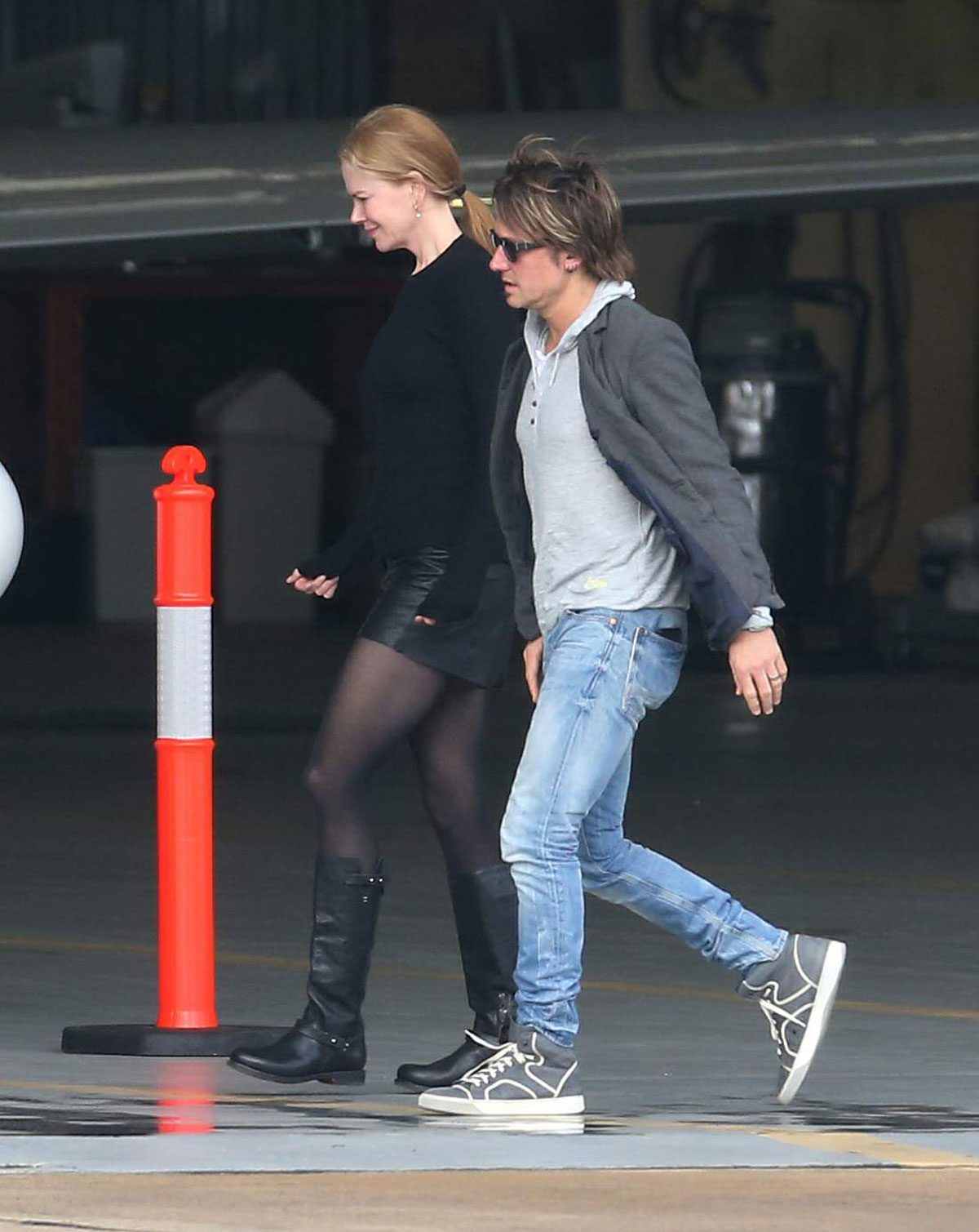 Nicole Kidman arrive into Melbourne