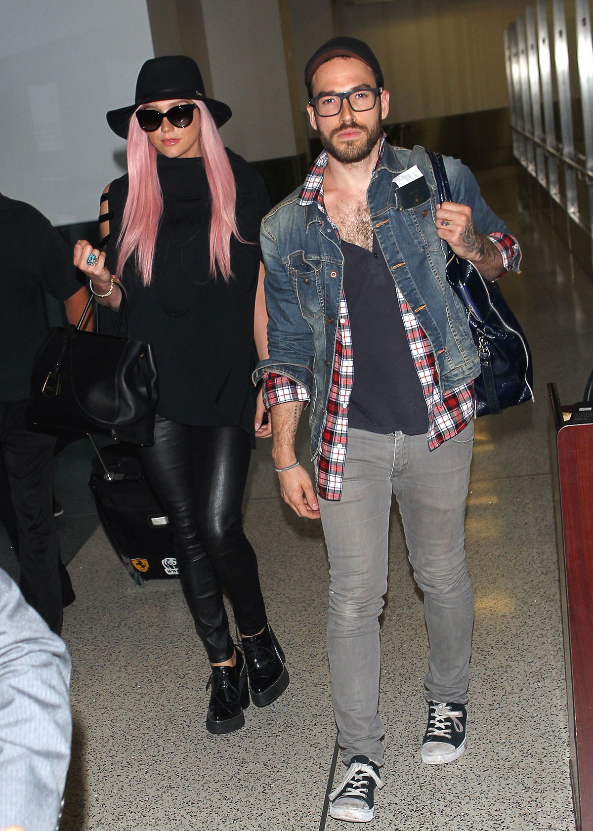 Kesha is seen at LAX