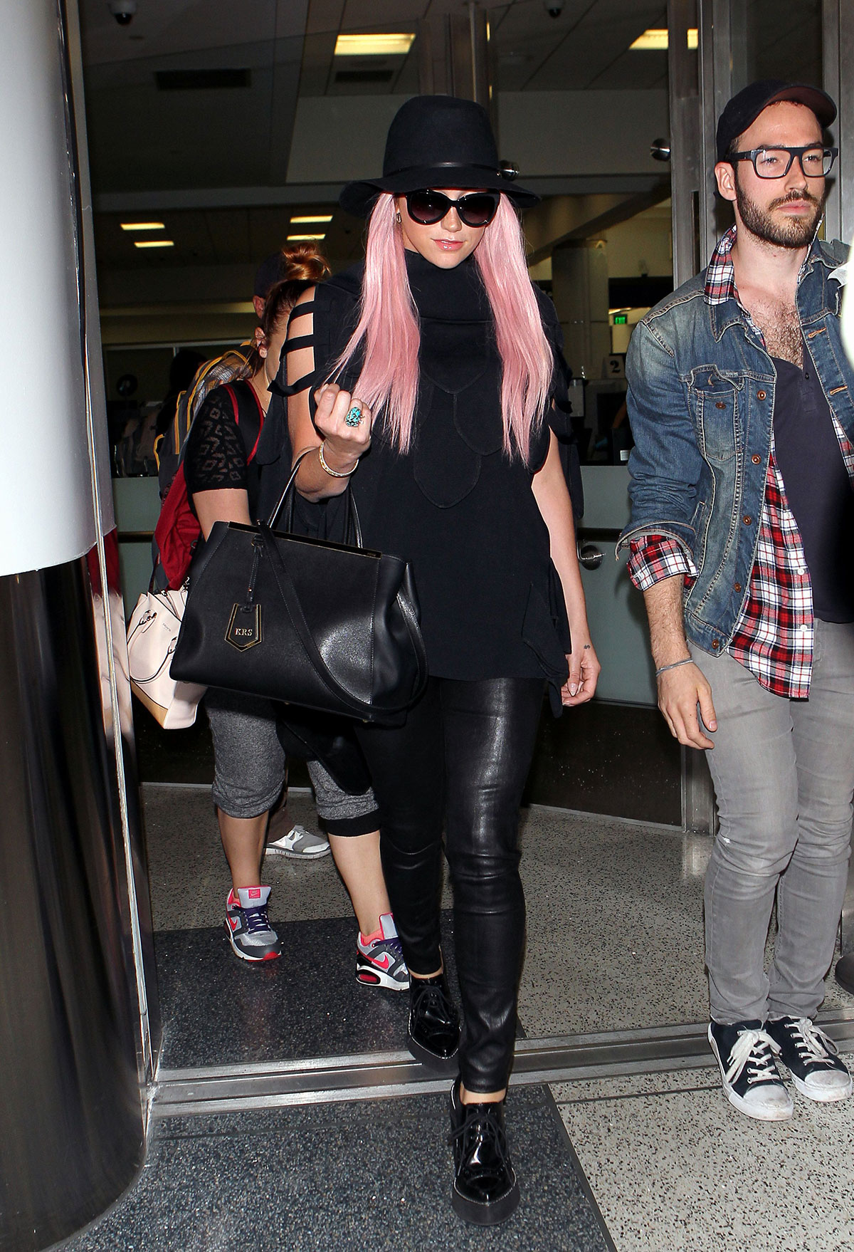 Kesha is seen at LAX