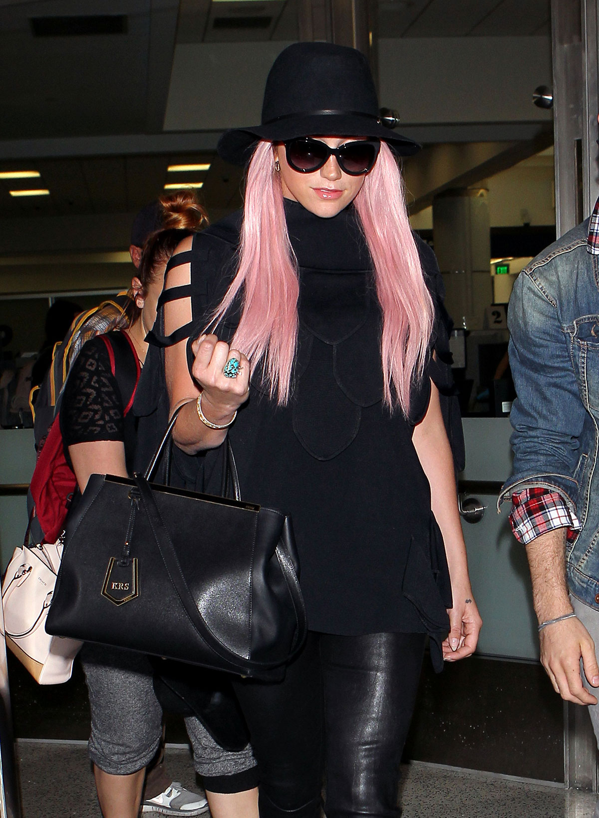 Kesha is seen at LAX