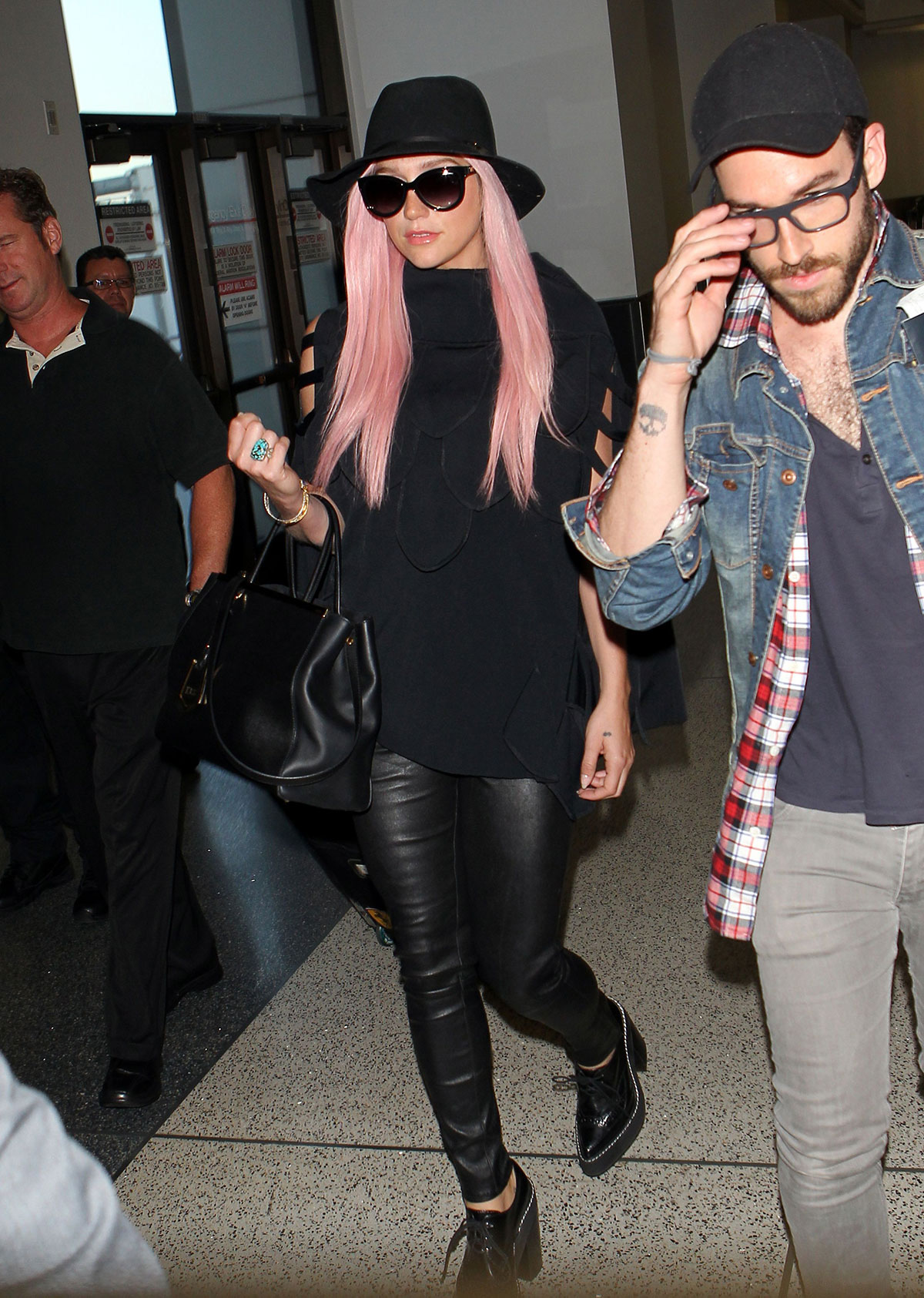 Kesha is seen at LAX