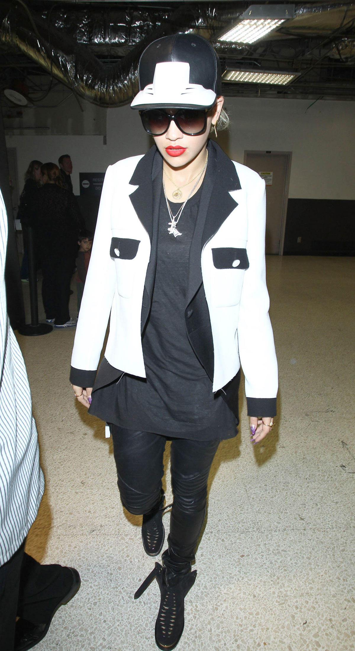 Rita Ora arriving at LAX airport