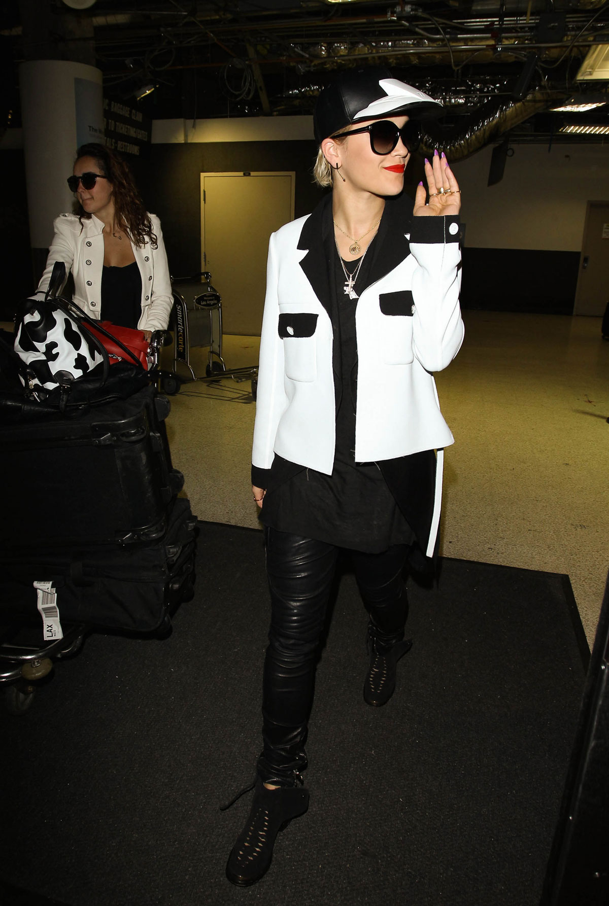 Rita Ora arriving at LAX airport