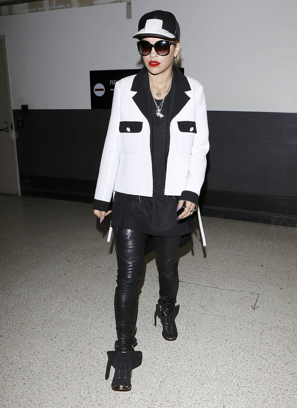 Rita Ora arriving at LAX airport