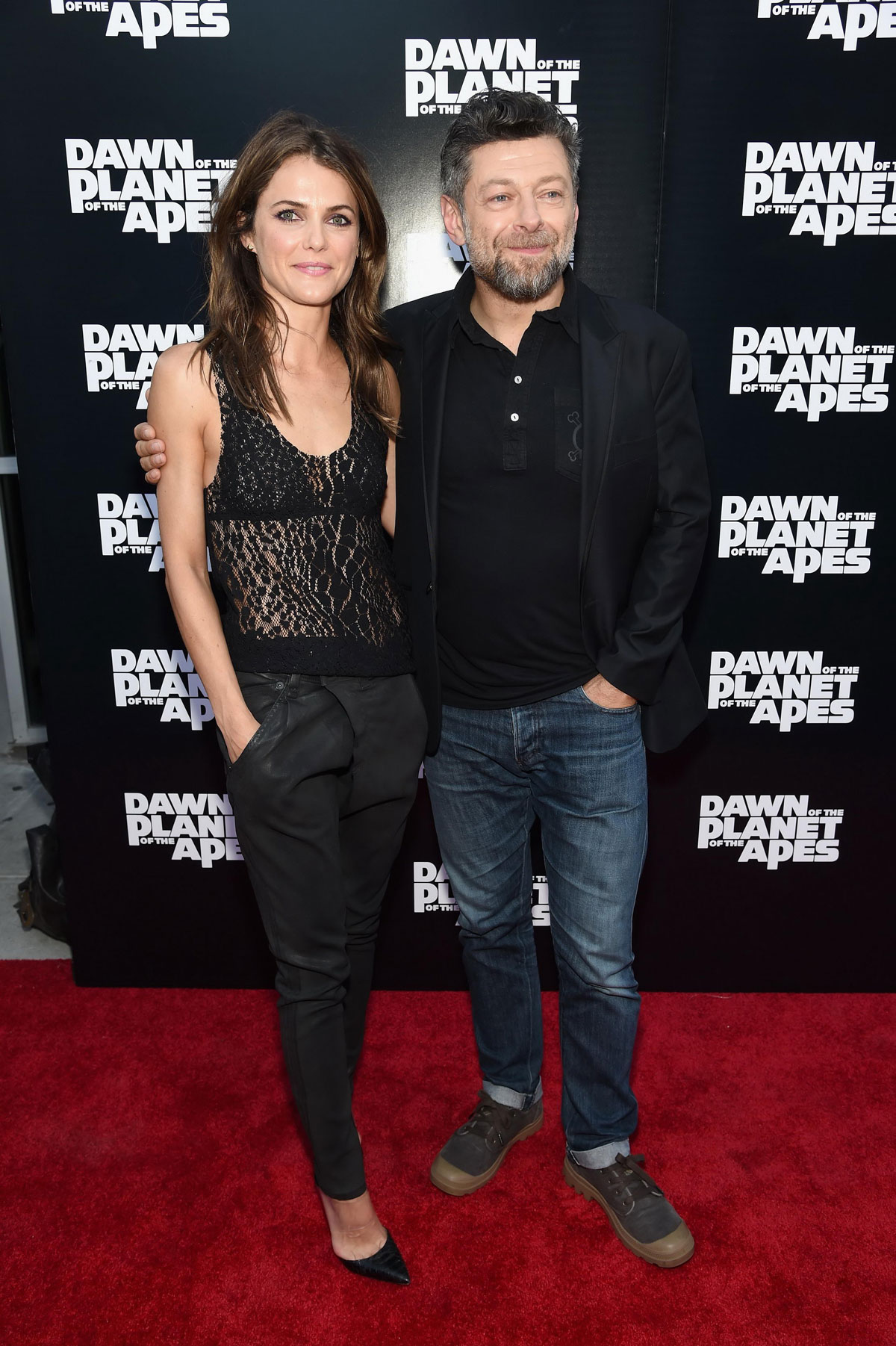 Keri Russell attends the Dawn Of The Planets Of The Apes premiere