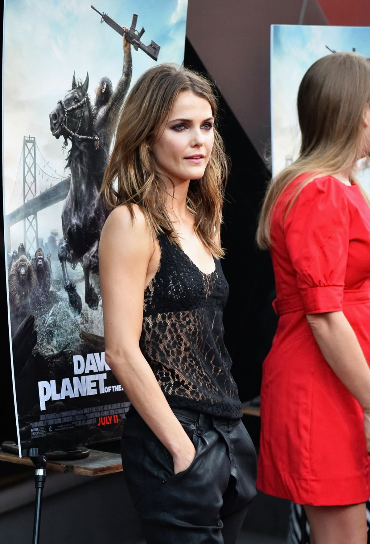 Keri Russell attends the Dawn Of The Planets Of The Apes premiere