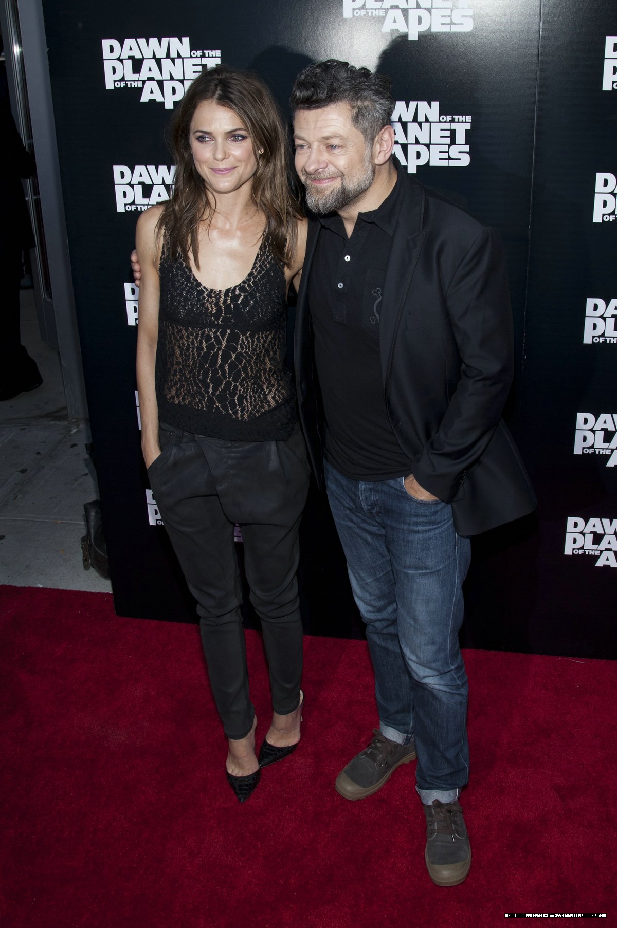 Keri Russell attends the Dawn Of The Planets Of The Apes premiere