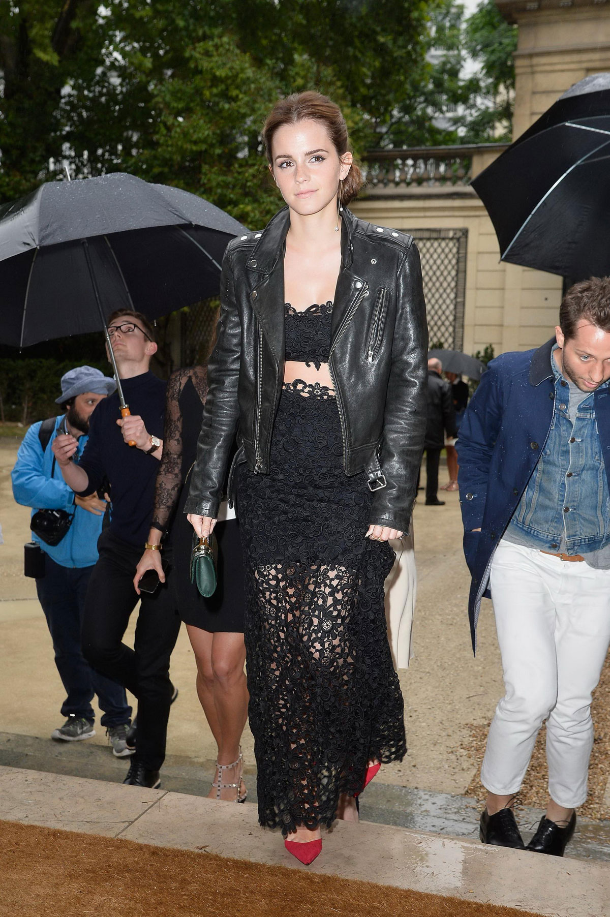 Emma Watson attends Valentino Show Haute Couture Fall Winter