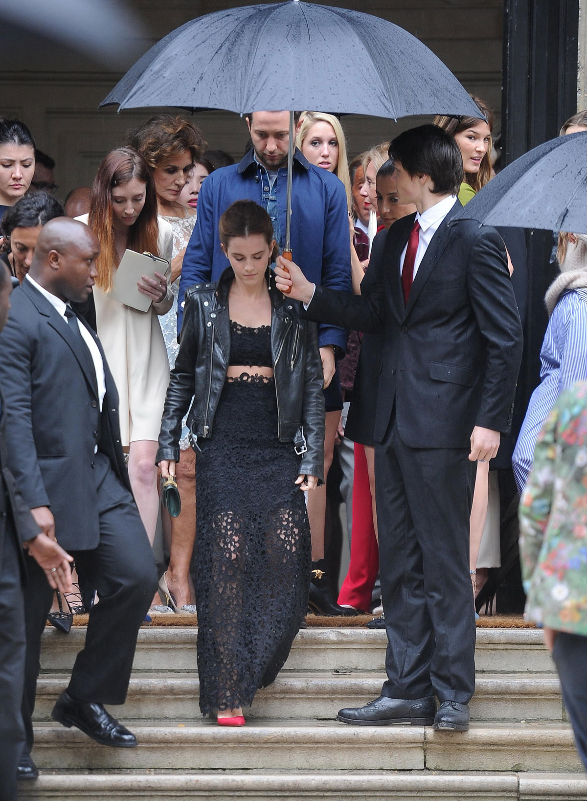 Emma Watson attends Valentino Show Haute Couture Fall Winter