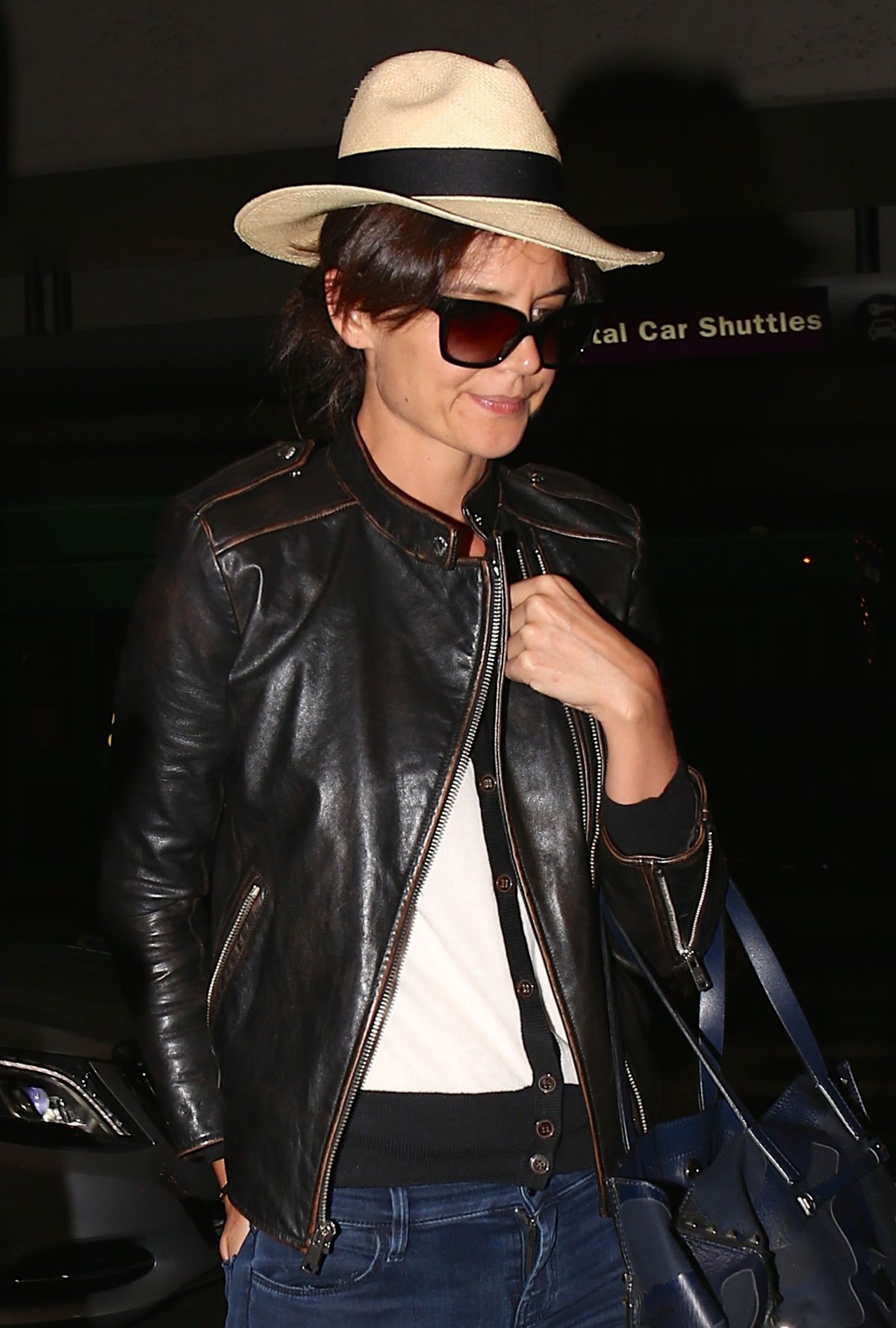 Katie Holmes arriving at LAX airport