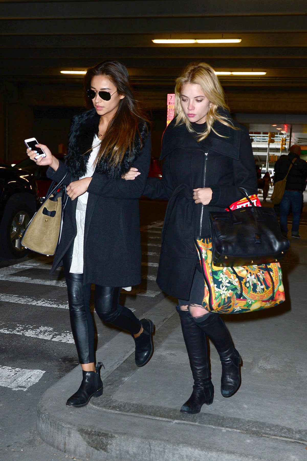 Shay Mitchell at JFK airport