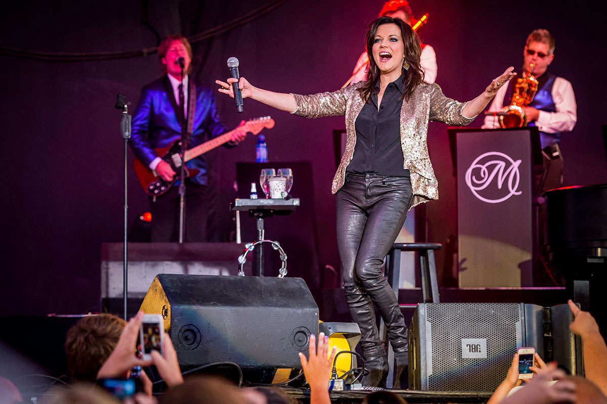 Martina McBride performs at Hawkfest 2014