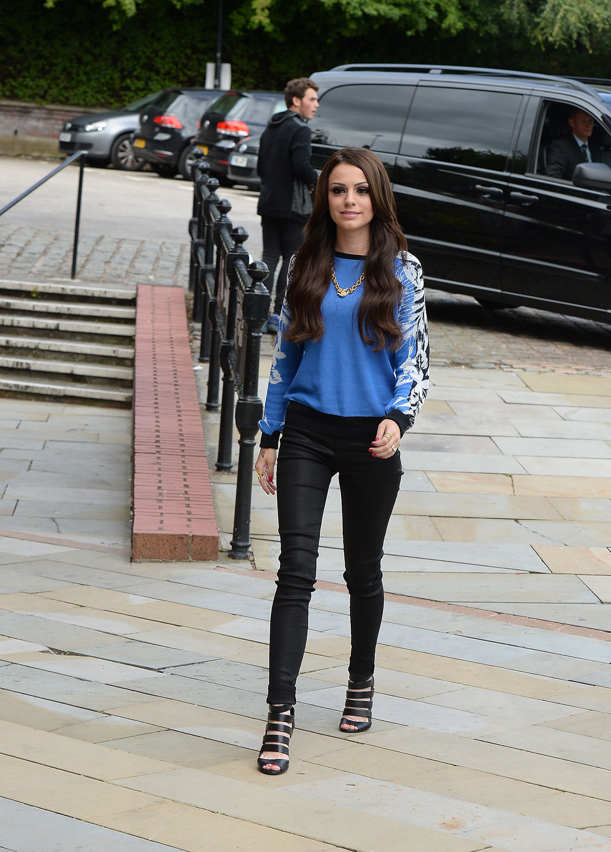 Cher Lloyd arrives at Key 103 Radio Station