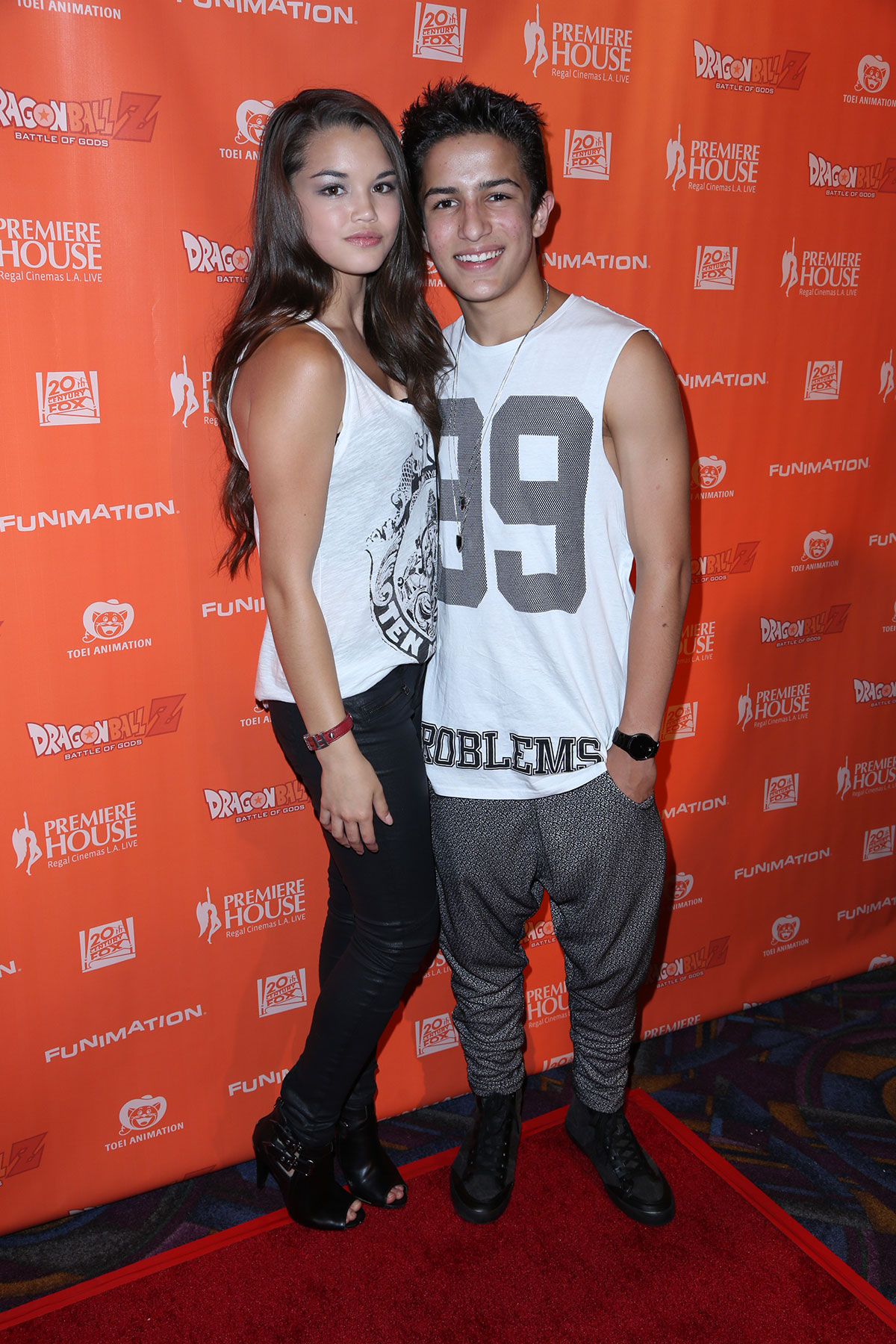 Paris Berelc attends Dragon Ball Z Battle of Gods Premiere