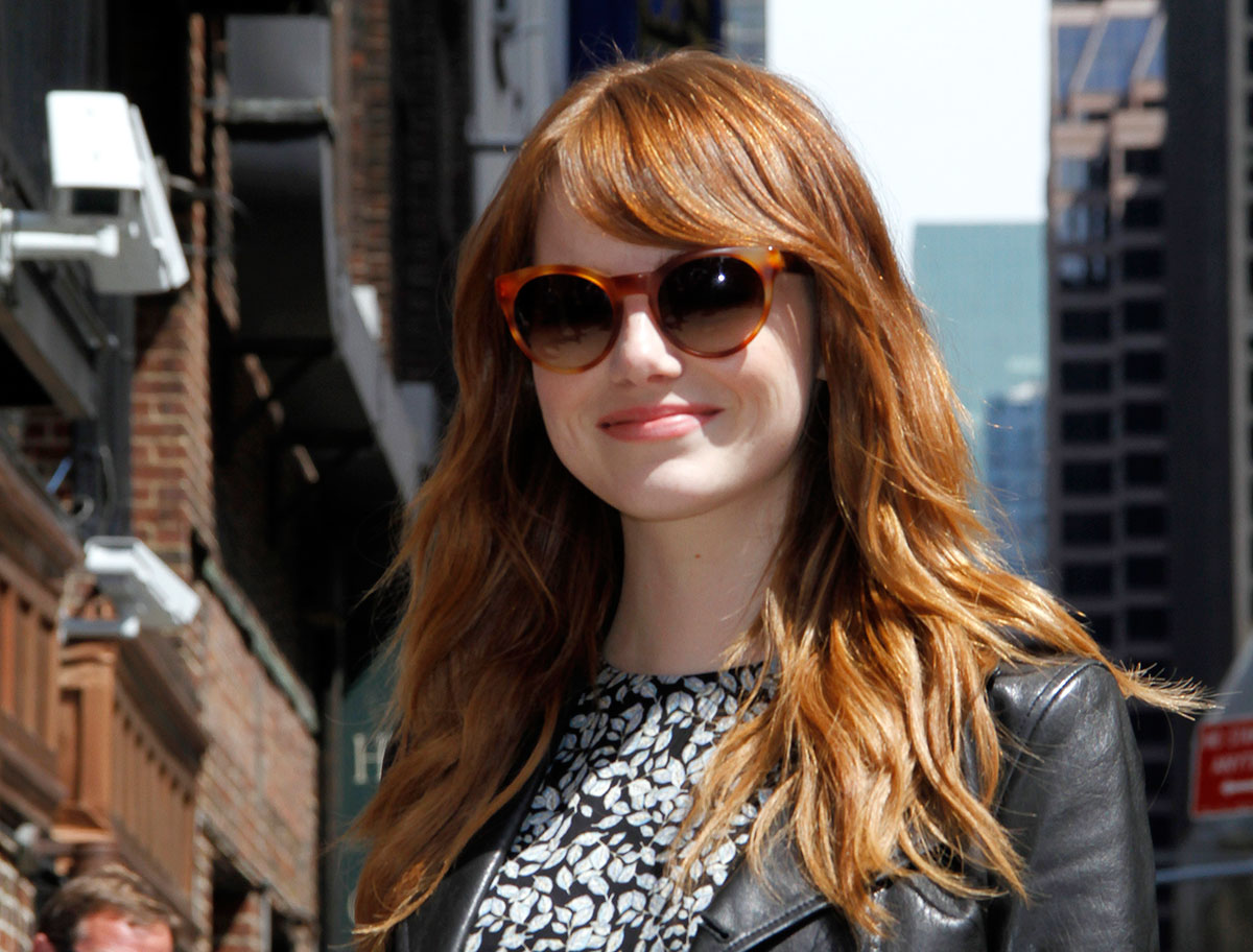 Emma Stone at Late Show with David Letterman