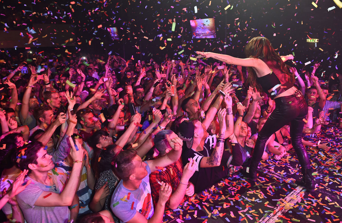 Cher Lloyd performing at G-A-Y Nightclub