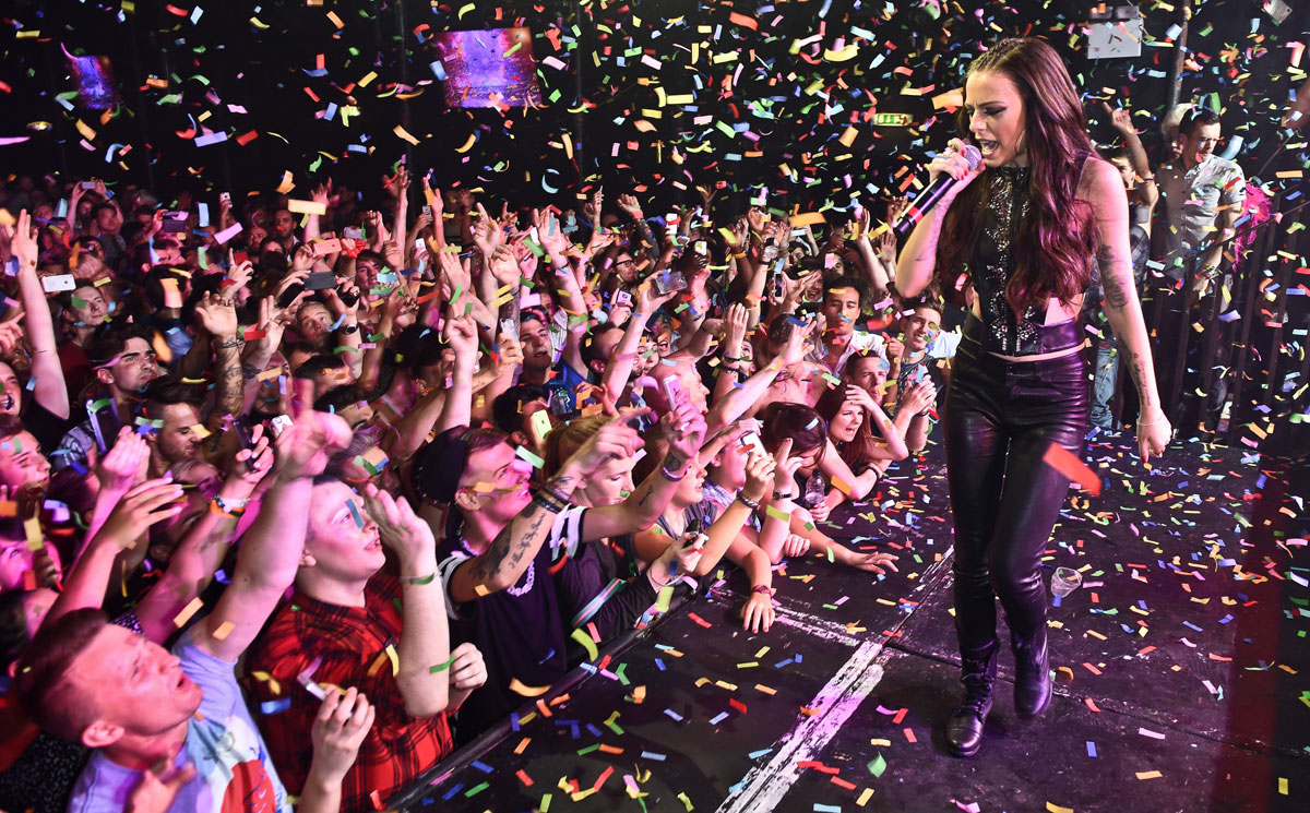 Cher Lloyd performing at G-A-Y Nightclub