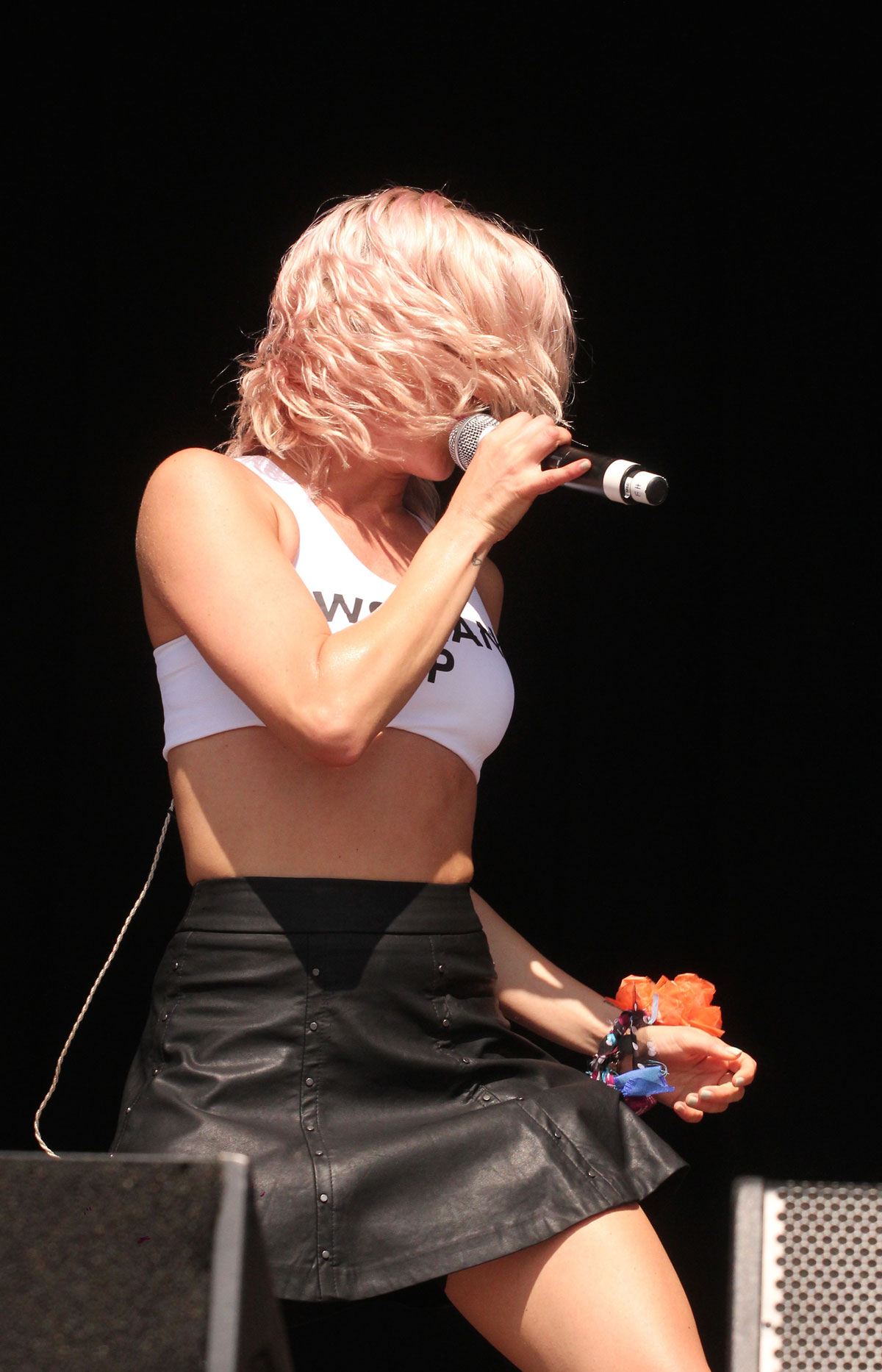 Ashley Roberts performs at the Guilfest festival