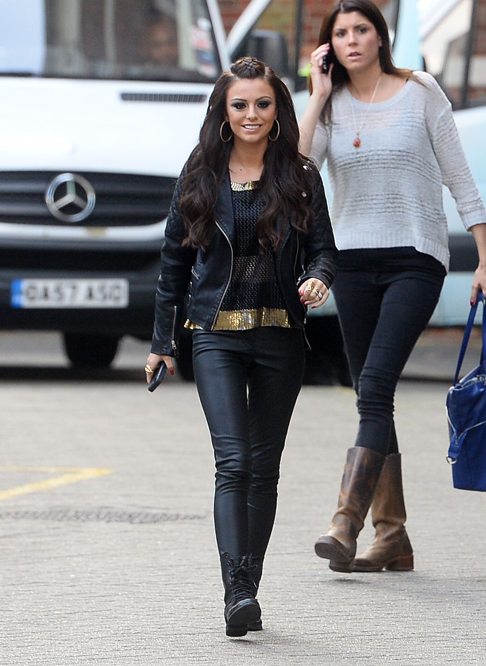 Cher Lloyd seen arriving at SONY HQ for her album listening party