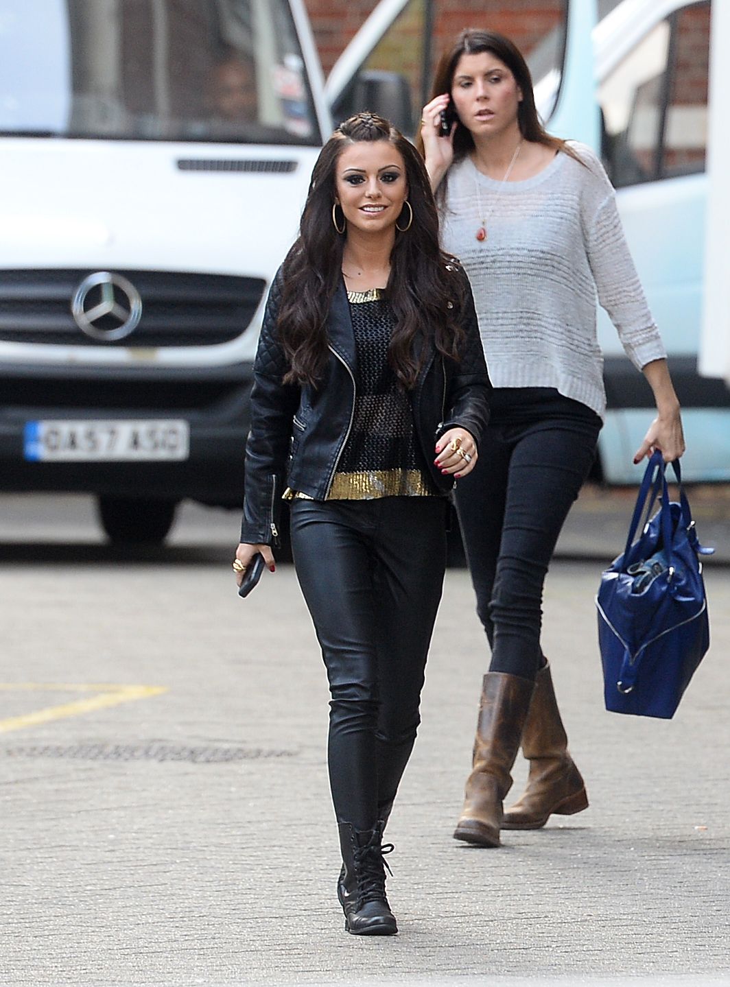 Cher Lloyd seen arriving at SONY HQ for her album listening party