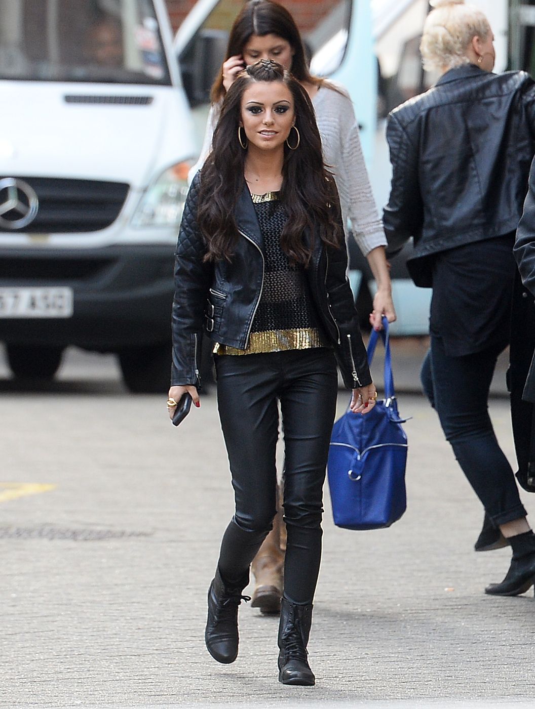 Cher Lloyd seen arriving at SONY HQ for her album listening party