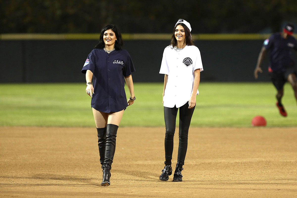 Kylie and Kendall Jenner attend Kick’N It For Charity Celebrity Kick Ball Game